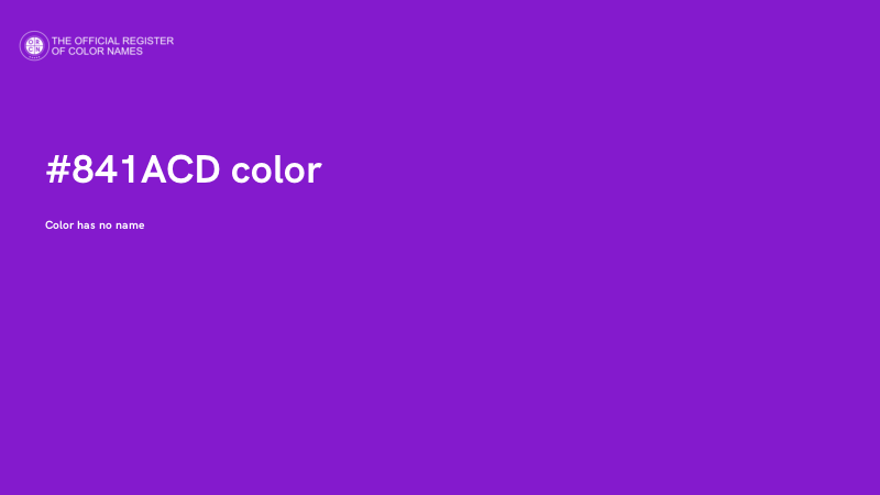 #841ACD color image