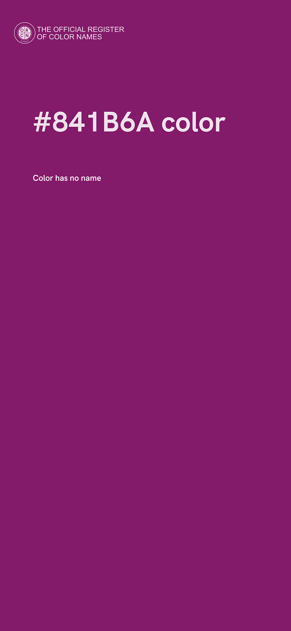 #841B6A color image