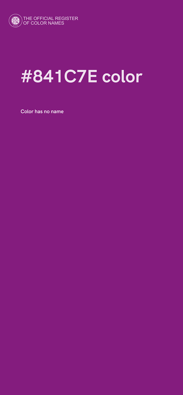 #841C7E color image