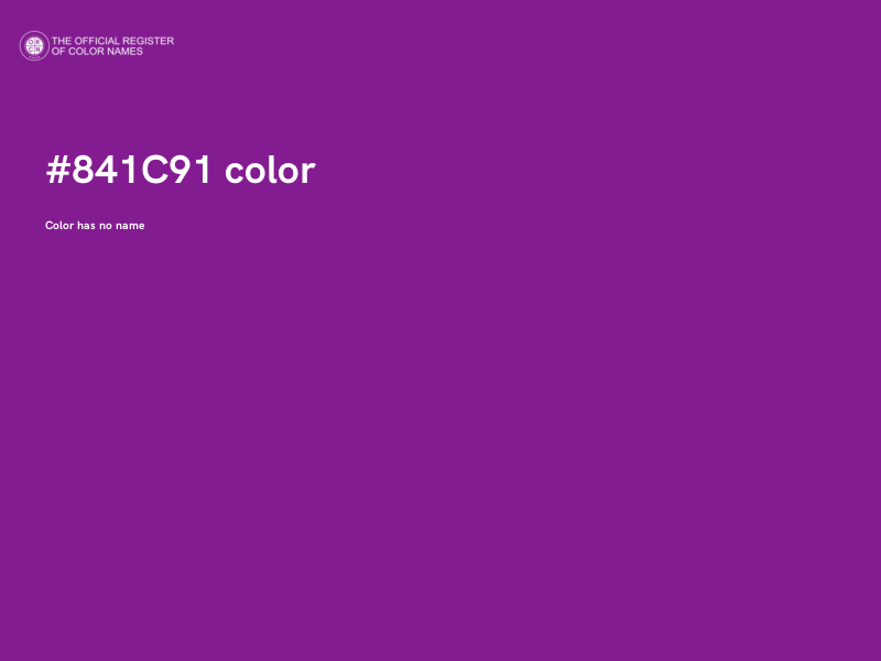 #841C91 color image