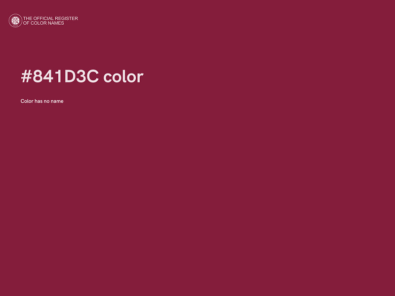 #841D3C color image