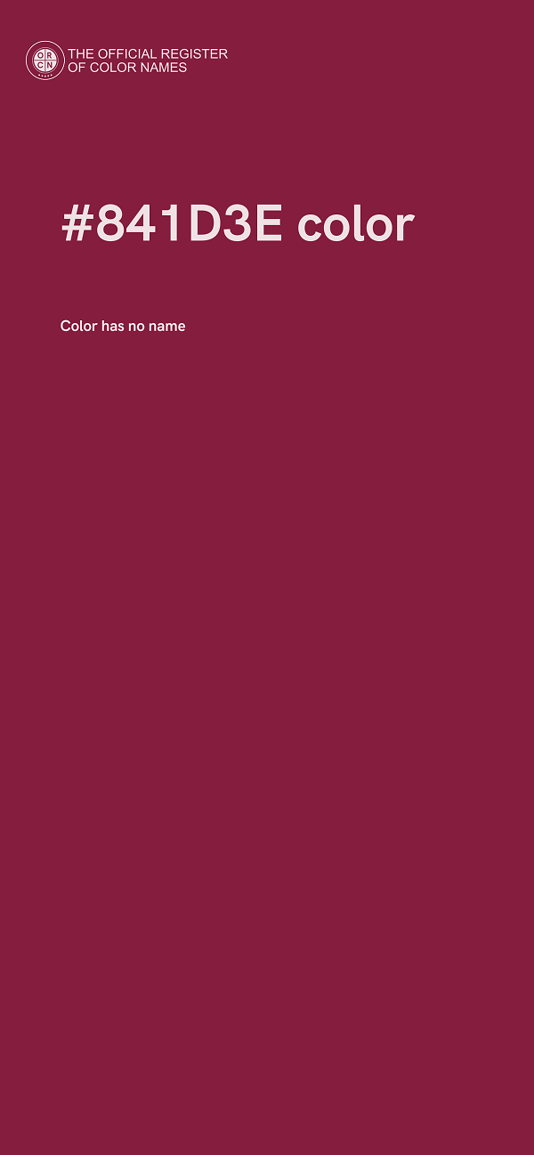 #841D3E color image