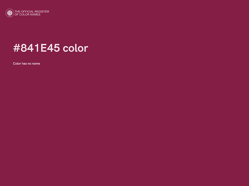 #841E45 color image