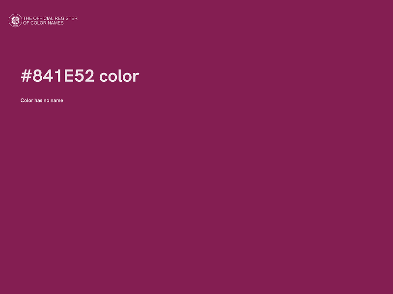 #841E52 color image