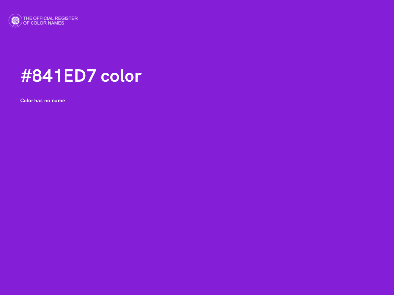 #841ED7 color image