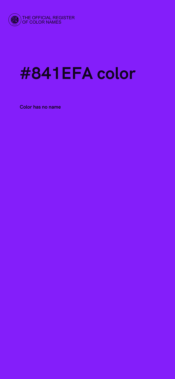 #841EFA color image
