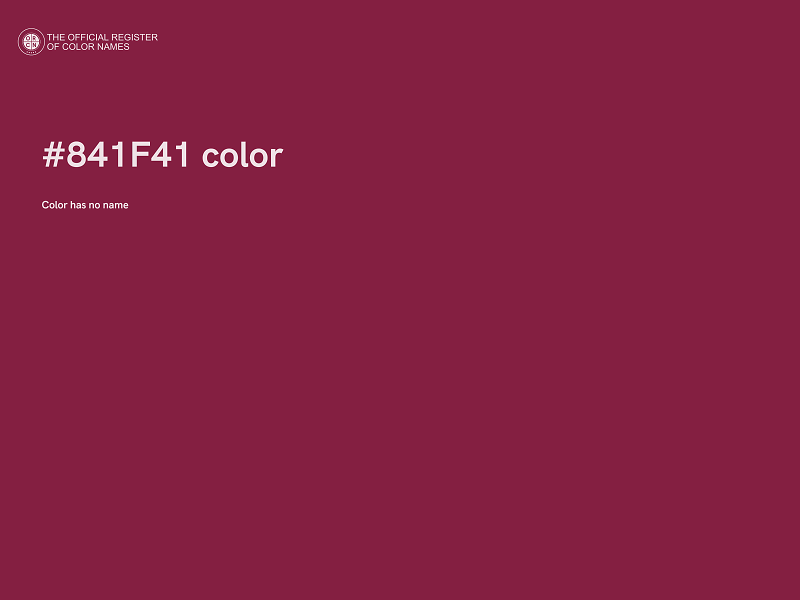 #841F41 color image