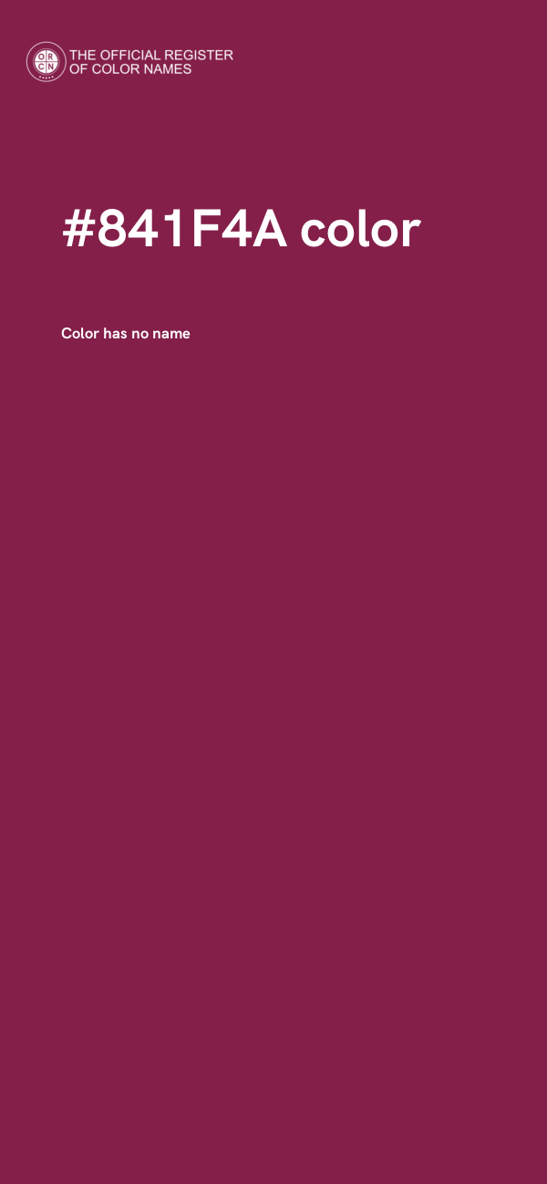 #841F4A color image