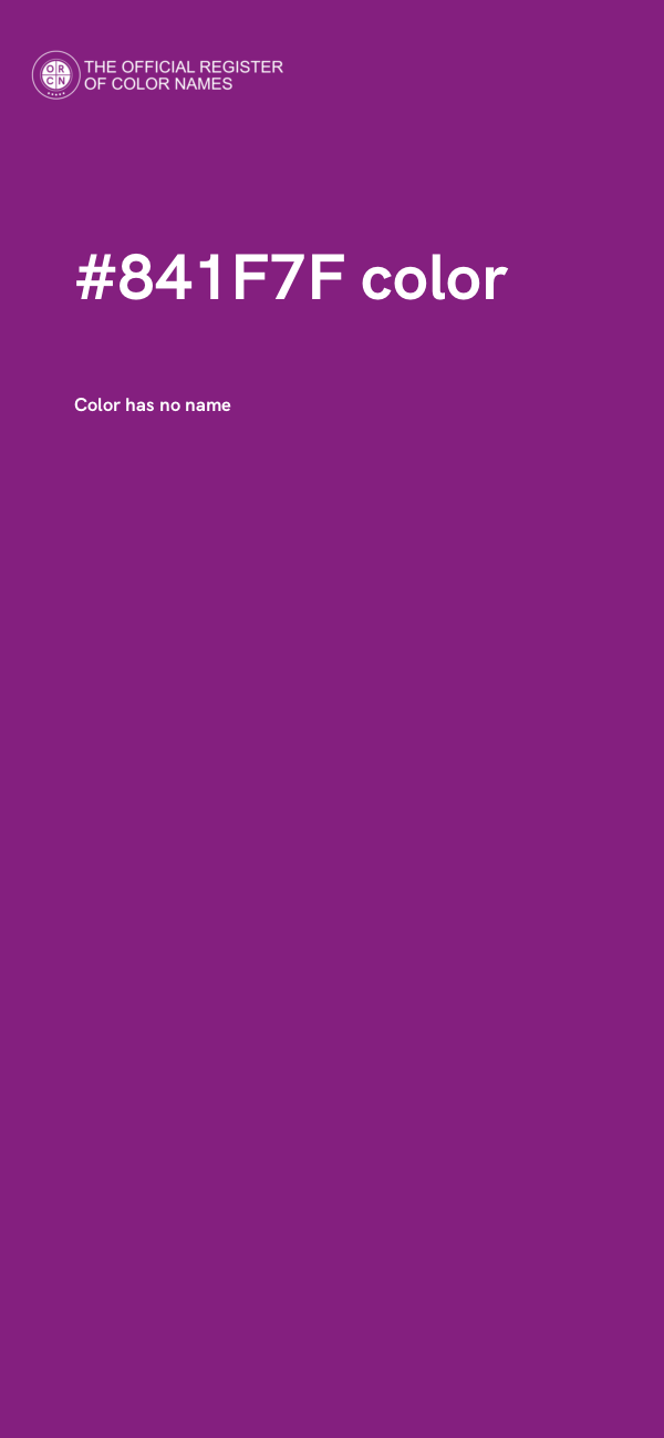 #841F7F color image