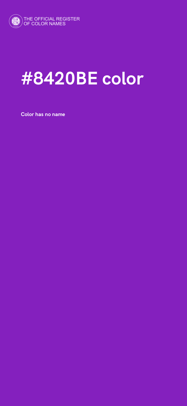 #8420BE color image