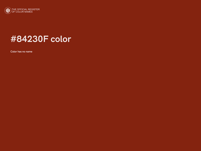 #84230F color image