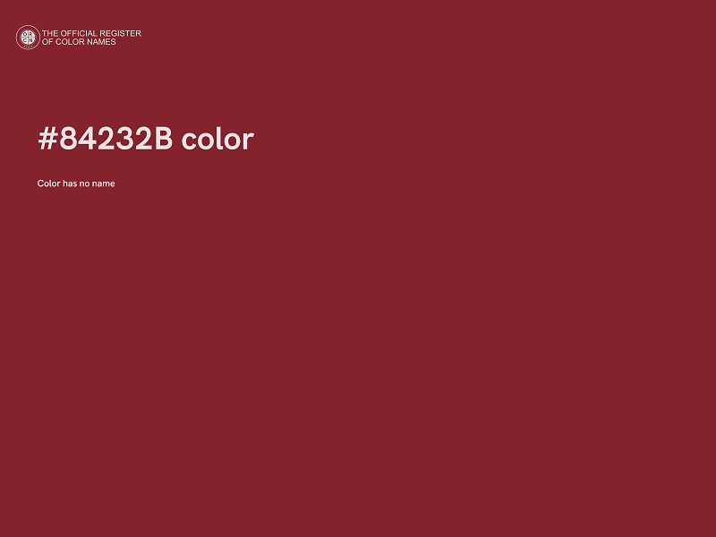 #84232B color image