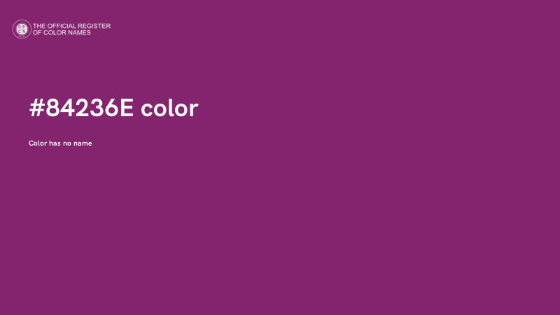 #84236E color image