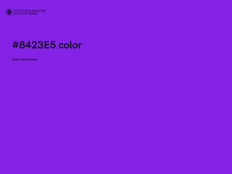 #8423E5 color image