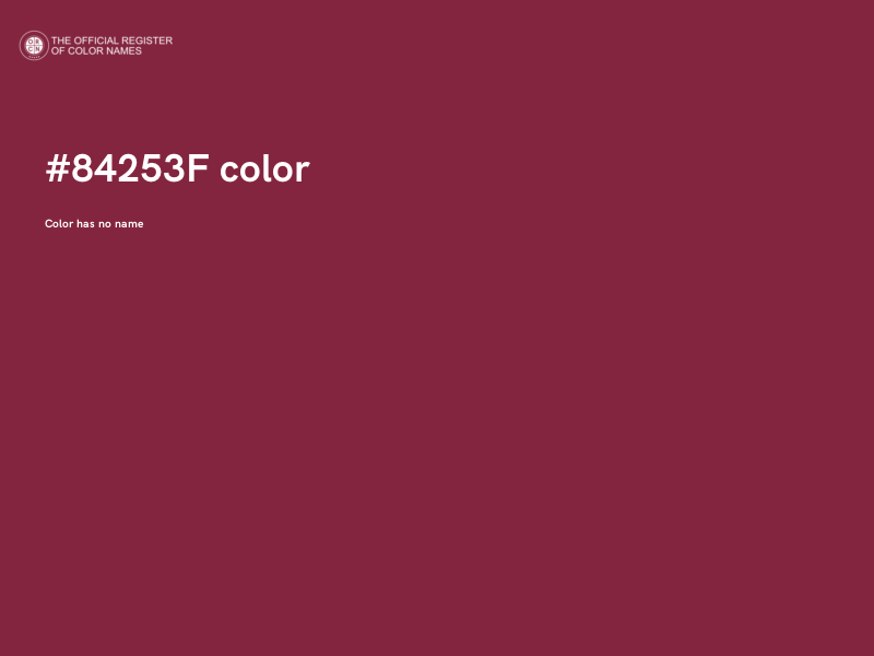 #84253F color image