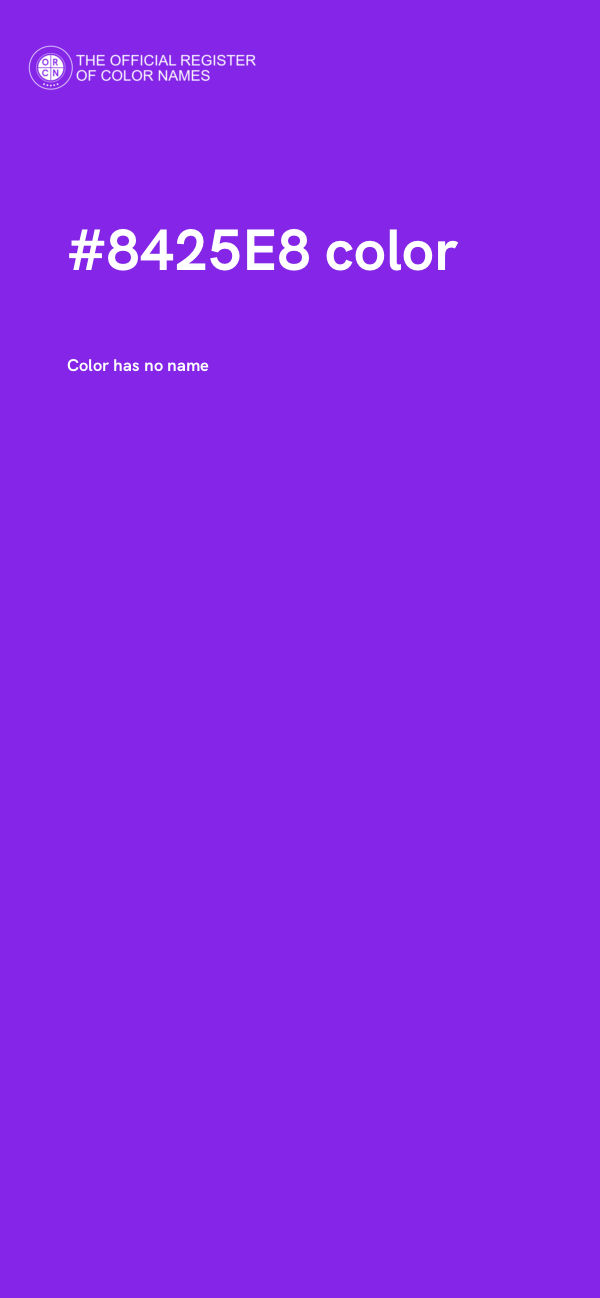 #8425E8 color image