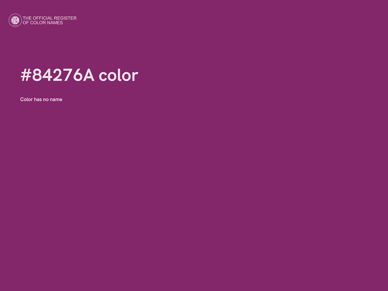 #84276A color image
