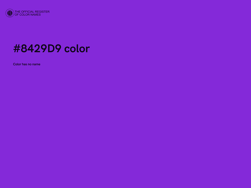 #8429D9 color image