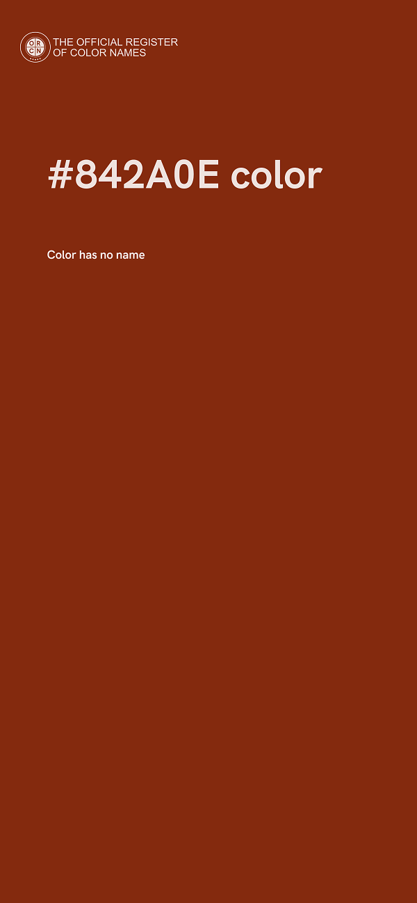 #842A0E color image