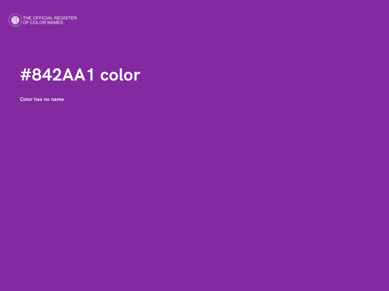 #842AA1 color image