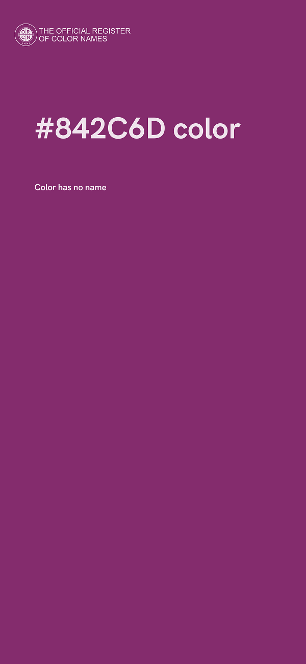 #842C6D color image