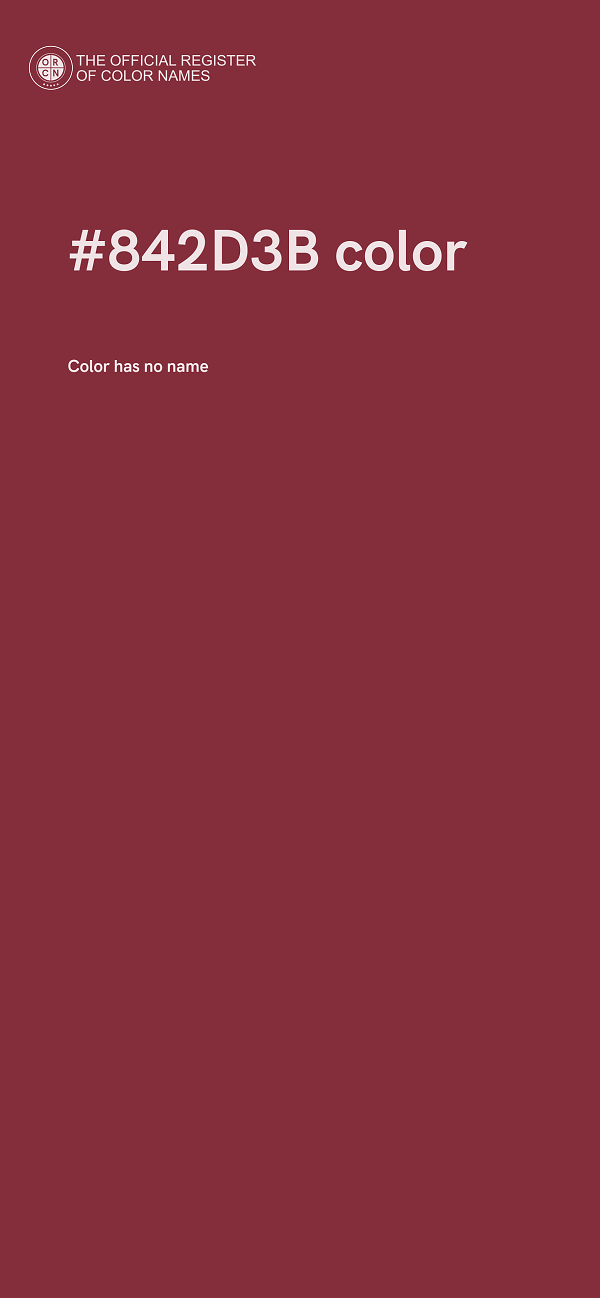 #842D3B color image
