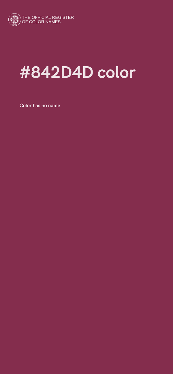 #842D4D color image