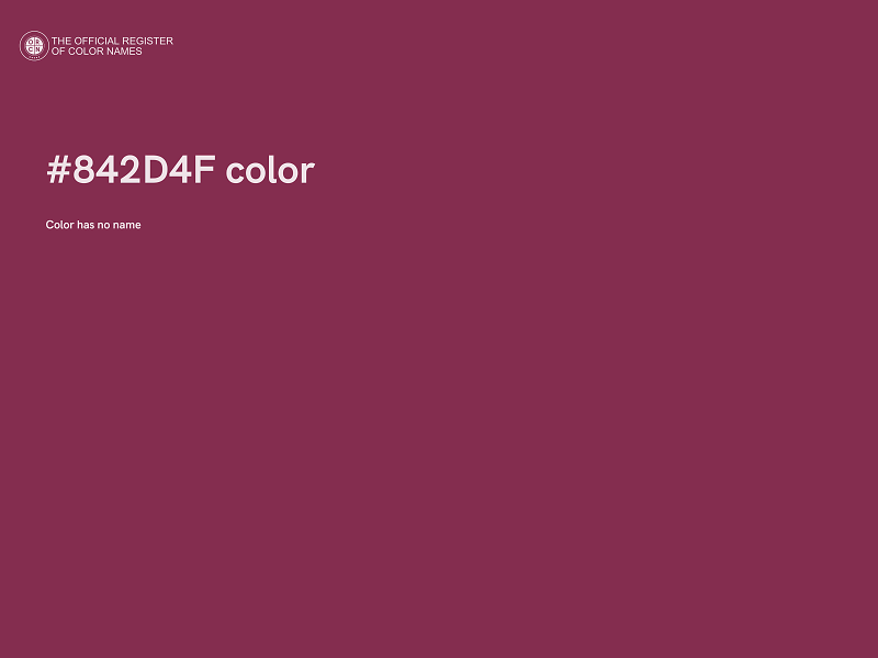 #842D4F color image