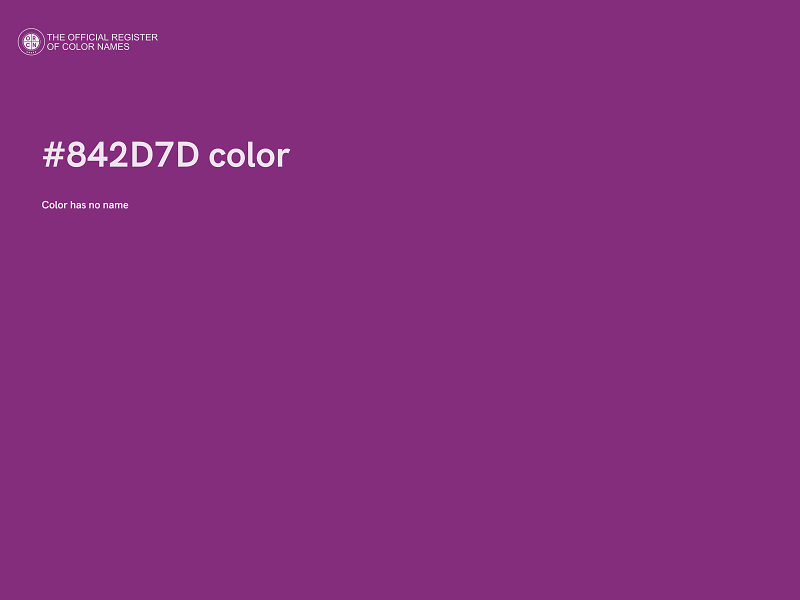 #842D7D color image