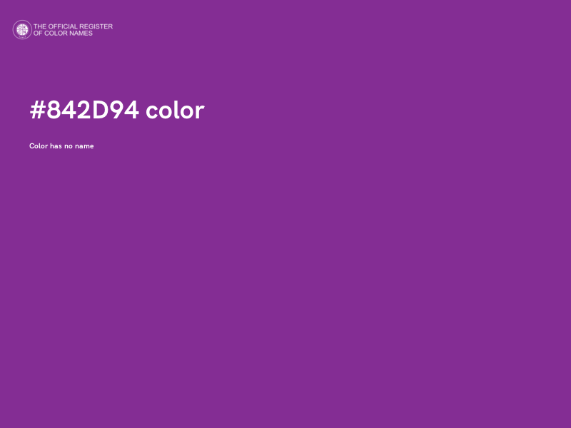 #842D94 color image