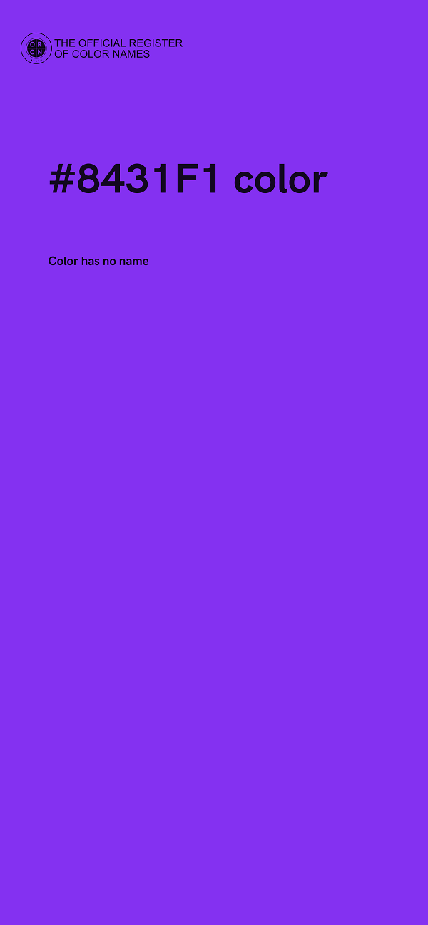 #8431F1 color image