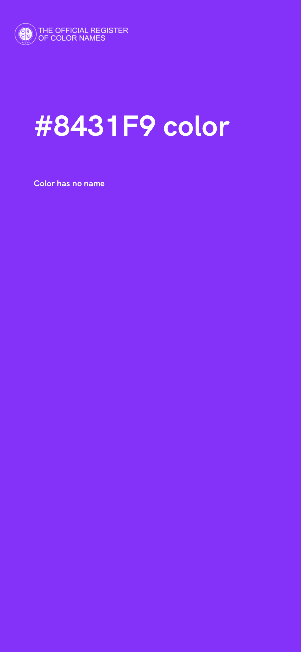 #8431F9 color image