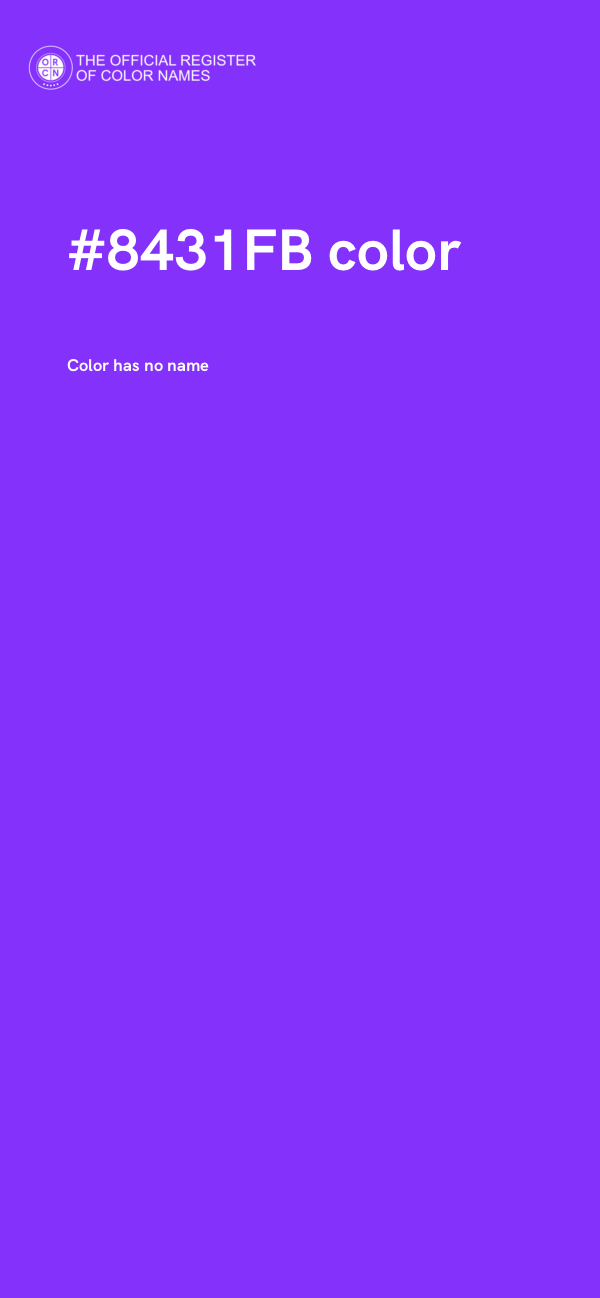 #8431FB color image