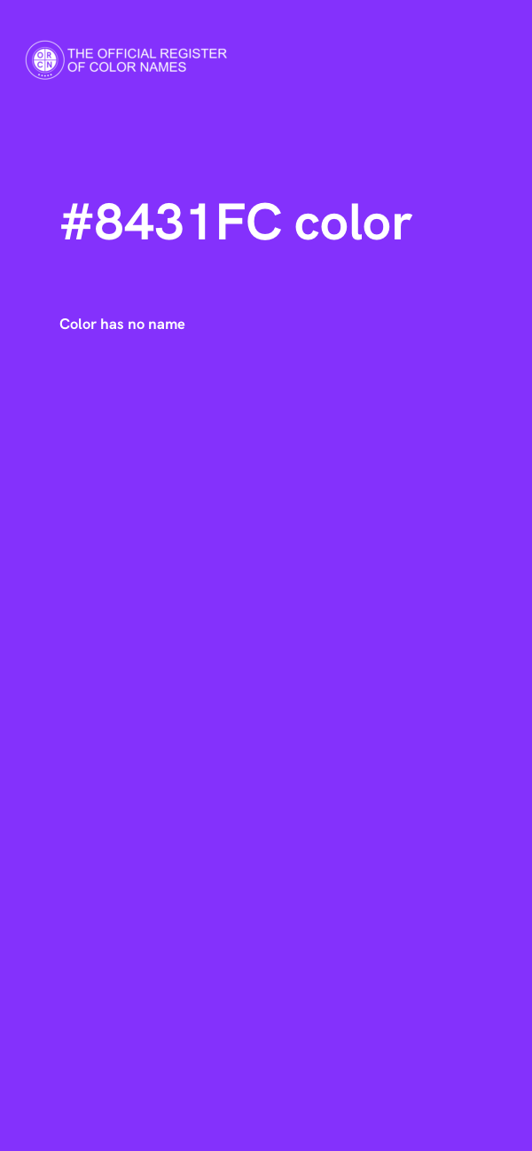 #8431FC color image