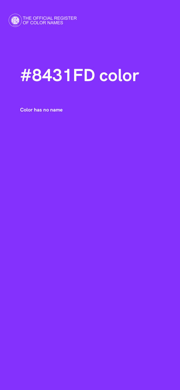 #8431FD color image