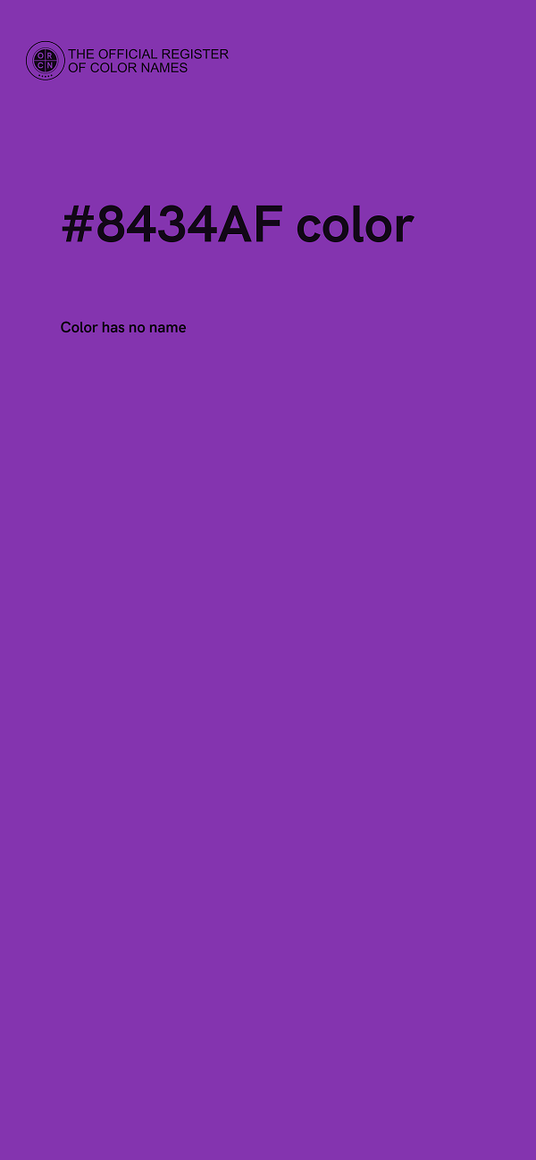 #8434AF color image