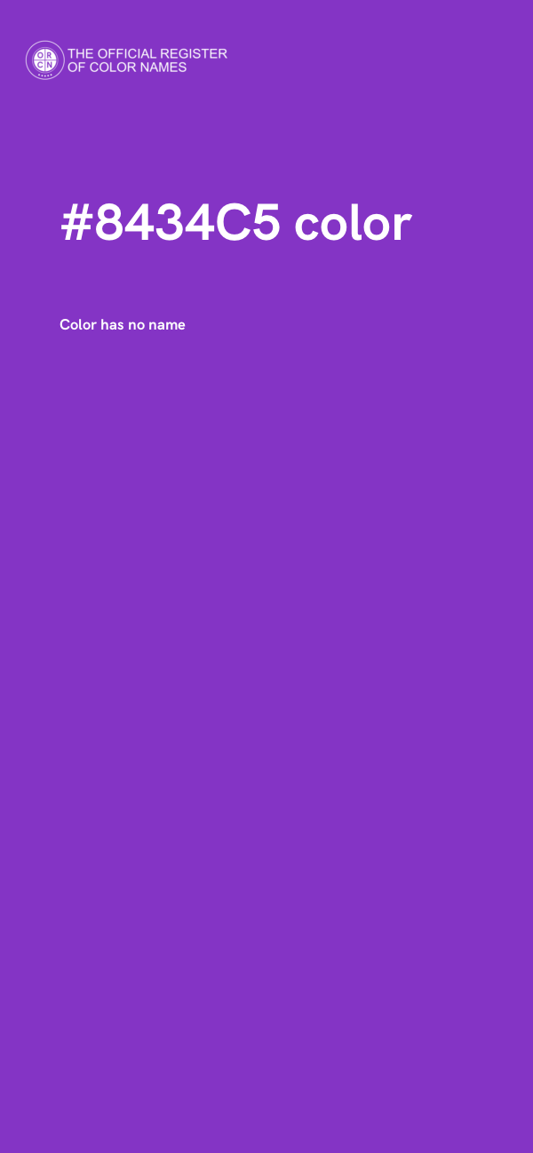 #8434C5 color image