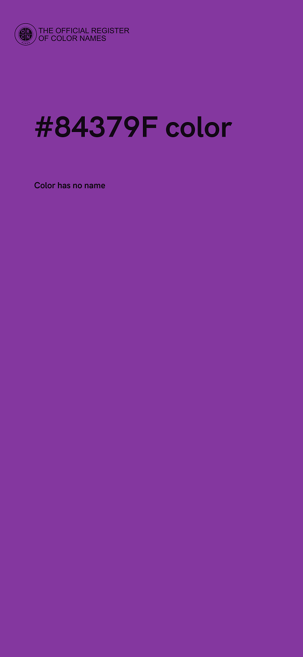 #84379F color image