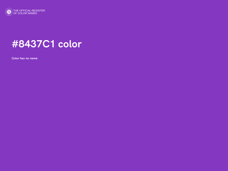 #8437C1 color image
