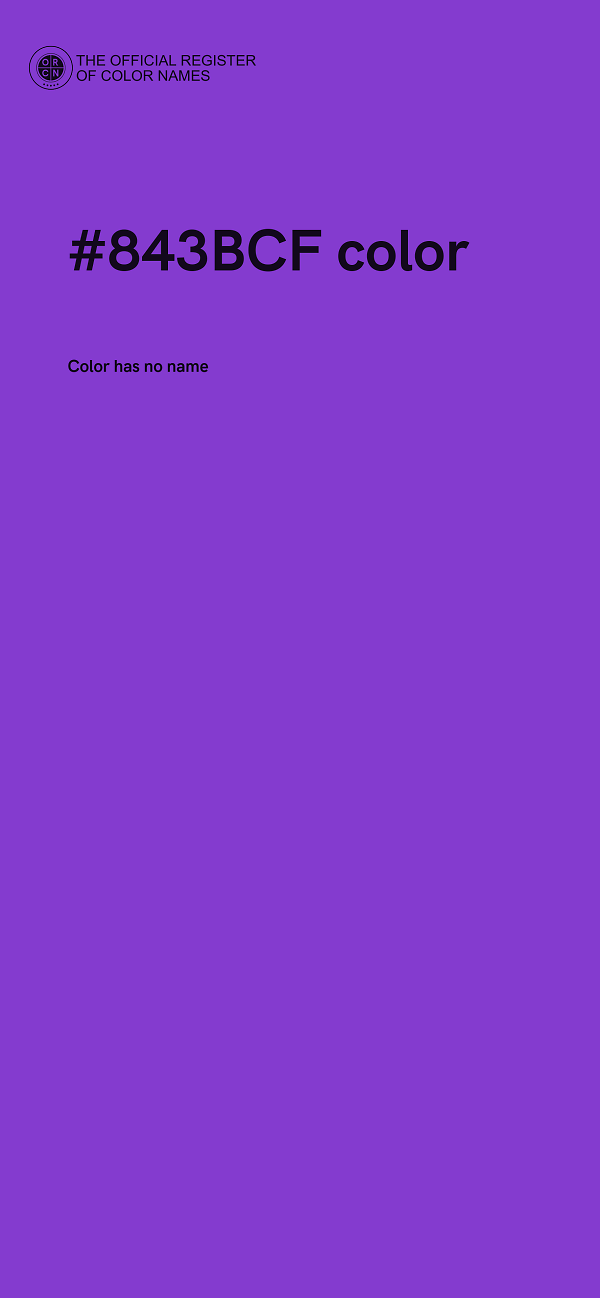 #843BCF color image