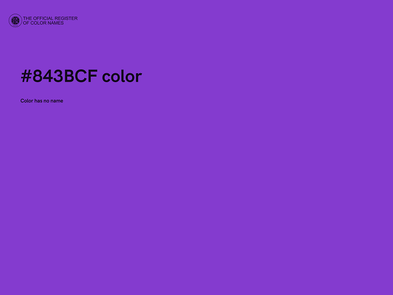 #843BCF color image