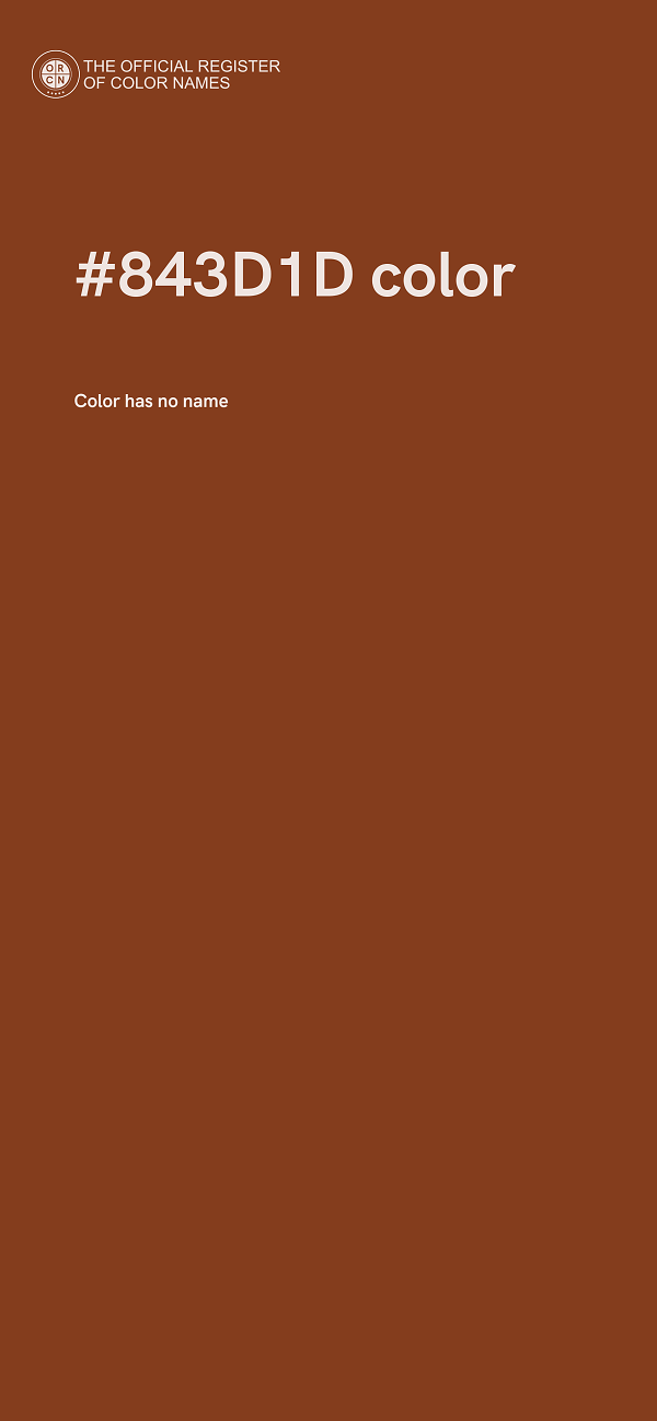#843D1D color image