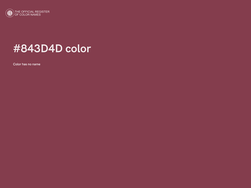 #843D4D color image