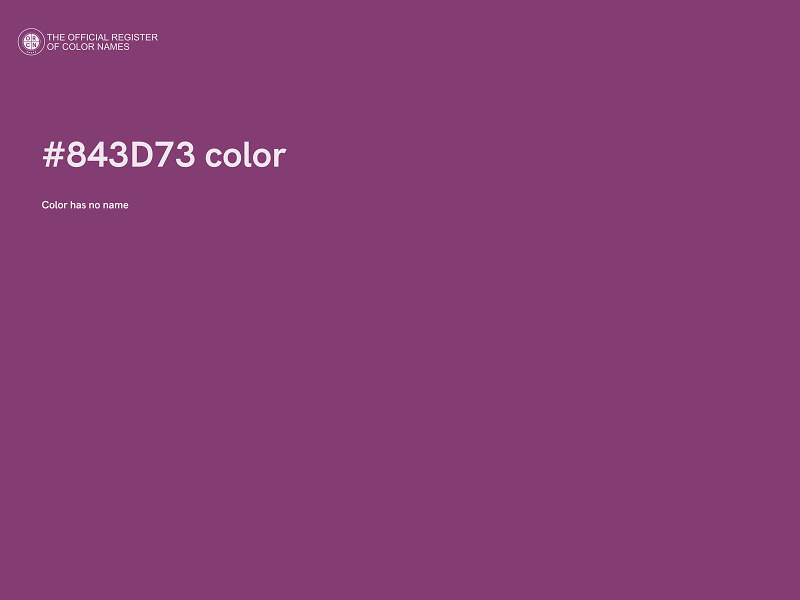 #843D73 color image