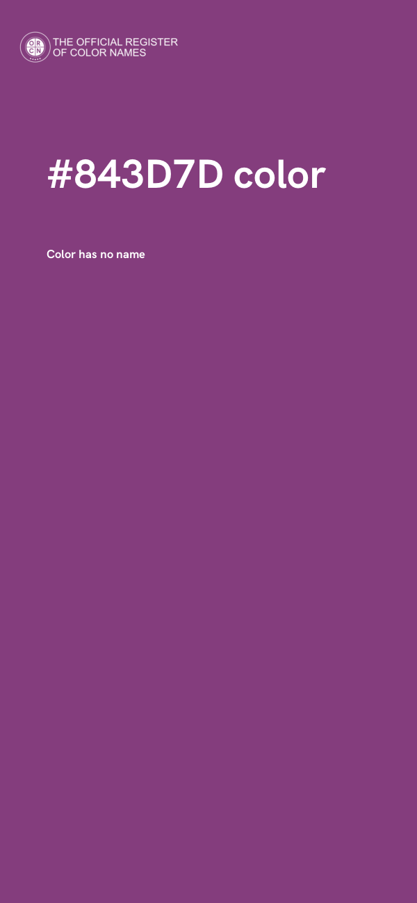 #843D7D color image