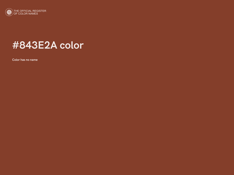 #843E2A color image