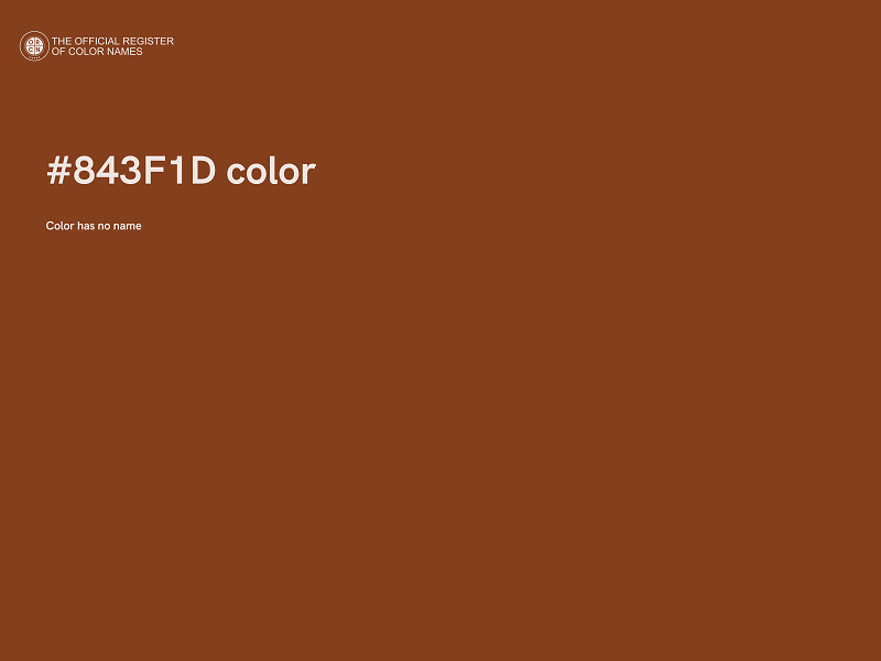 #843F1D color image