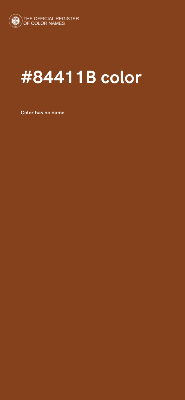 #84411B color image