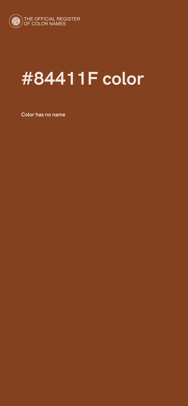 #84411F color image
