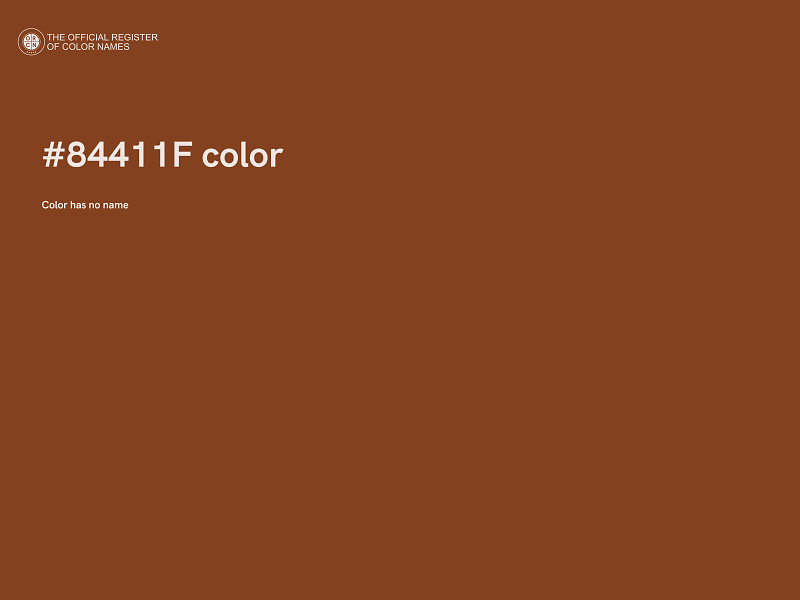 #84411F color image